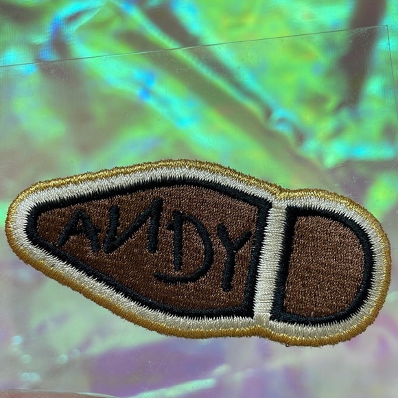 Stoney Clover Lane SCL Toy Story Pixar Woody shoe boot Andy signed patch - Picture 1 of 1